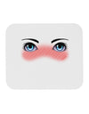 Blushing Anime Eyes Mousepad by TooLoud-TooLoud-White-Davson Sales