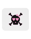 Pink and Black Crossbones Girl Mousepad-TooLoud-White-Davson Sales