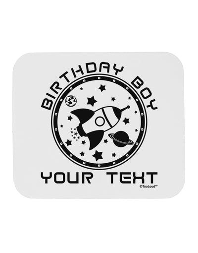 Personalized Birthday Boy Space with Customizable Name Mousepad-TooLoud-White-Davson Sales