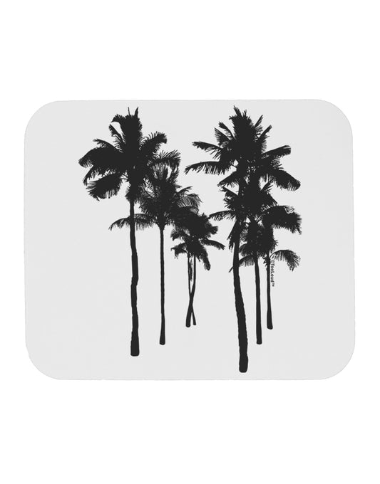Palm Rows Silhouette Mousepad-TooLoud-White-Davson Sales