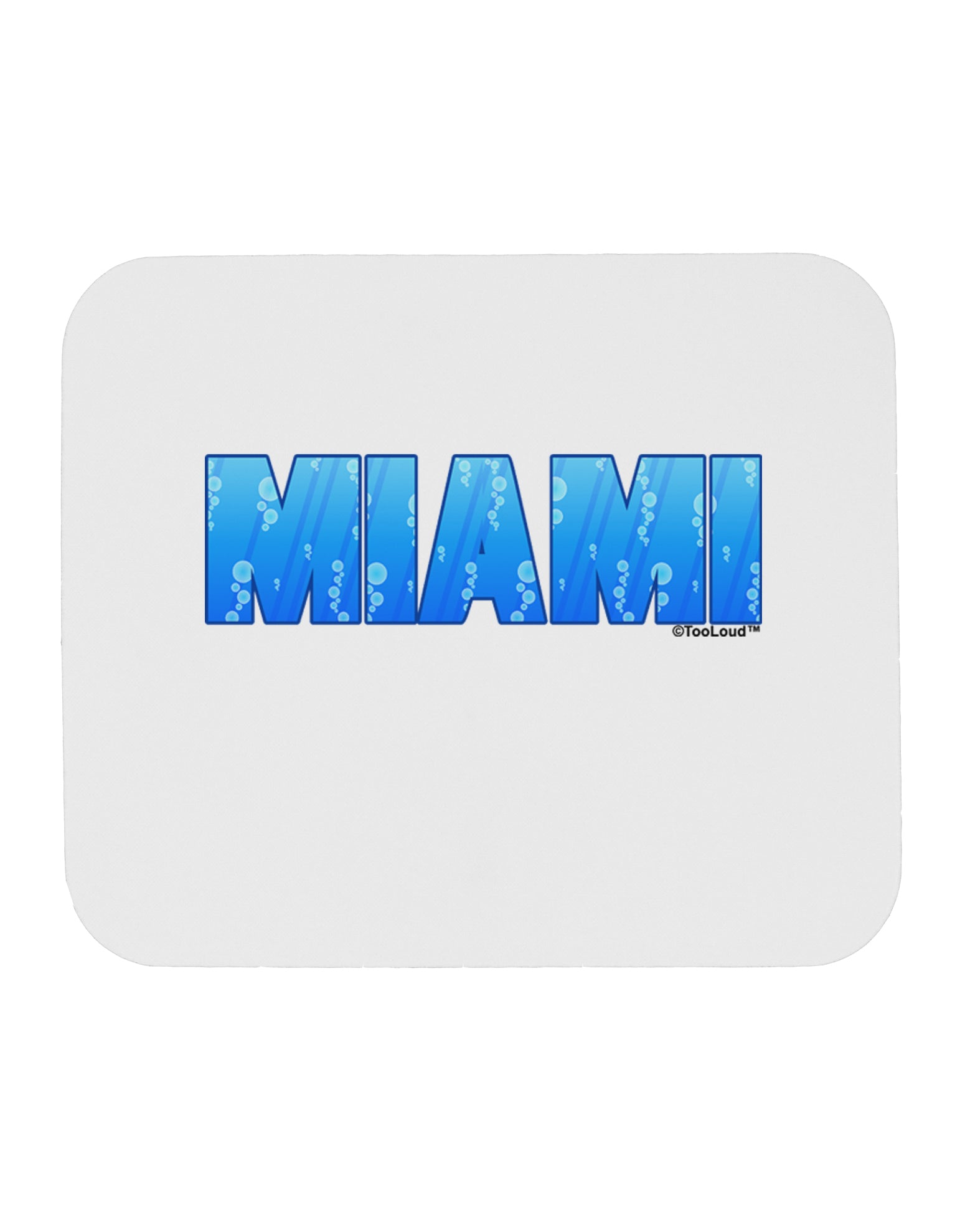 Miami Ocean Bubbles Mousepad by TooLoud-TooLoud-White-Davson Sales