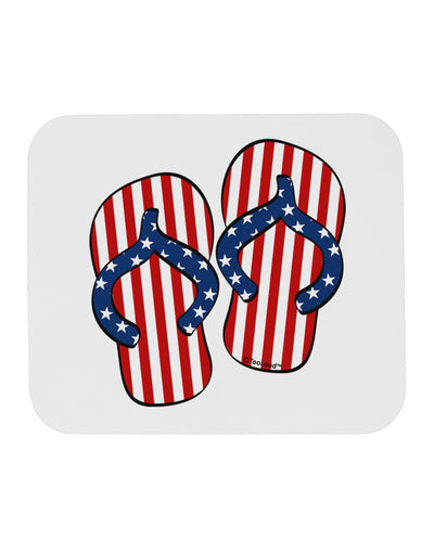 Stars and Stripes Flip Flops Mousepad-TooLoud-White-Davson Sales