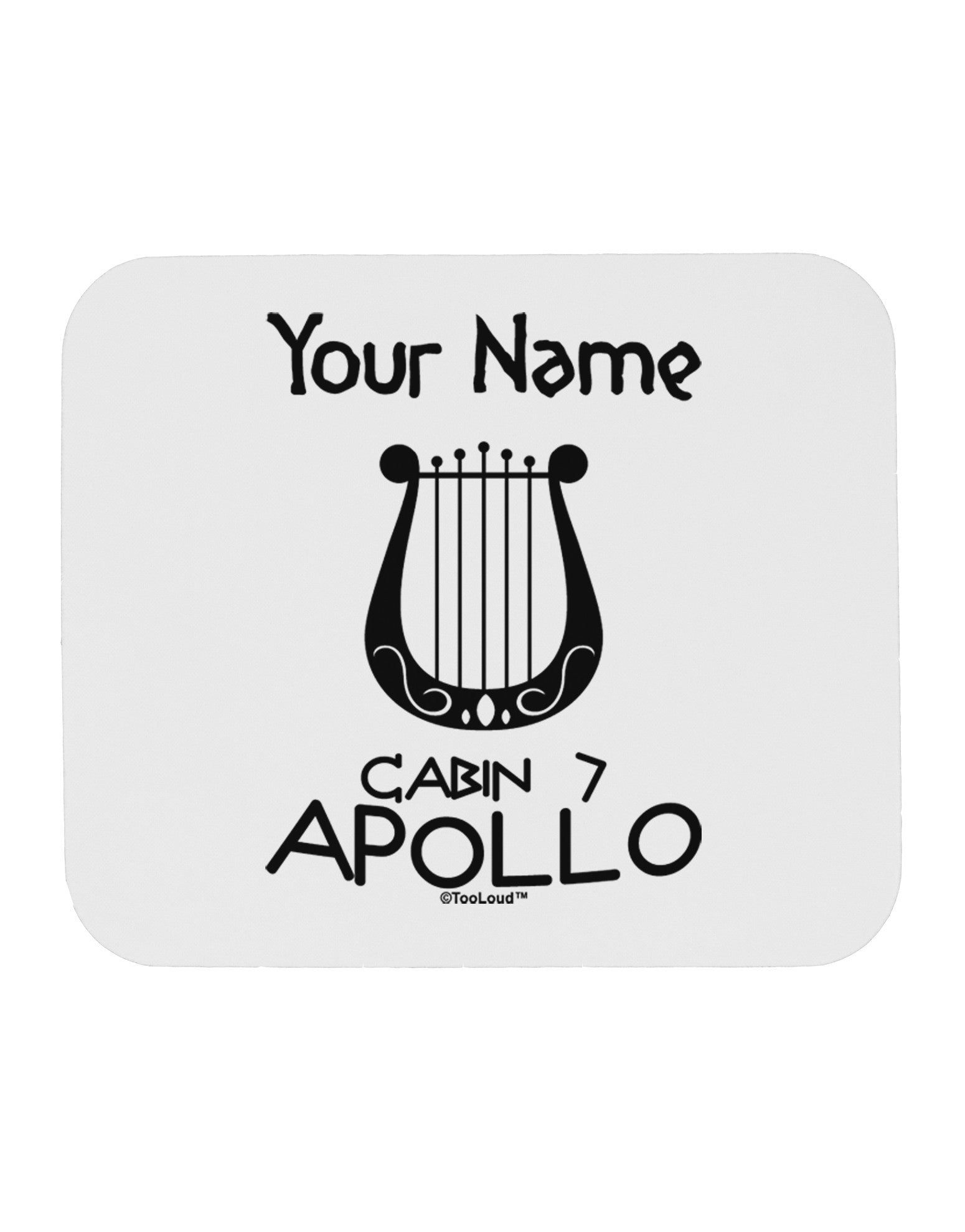 Personalized Cabin 7 Apollo Mousepad-TooLoud-White-Davson Sales
