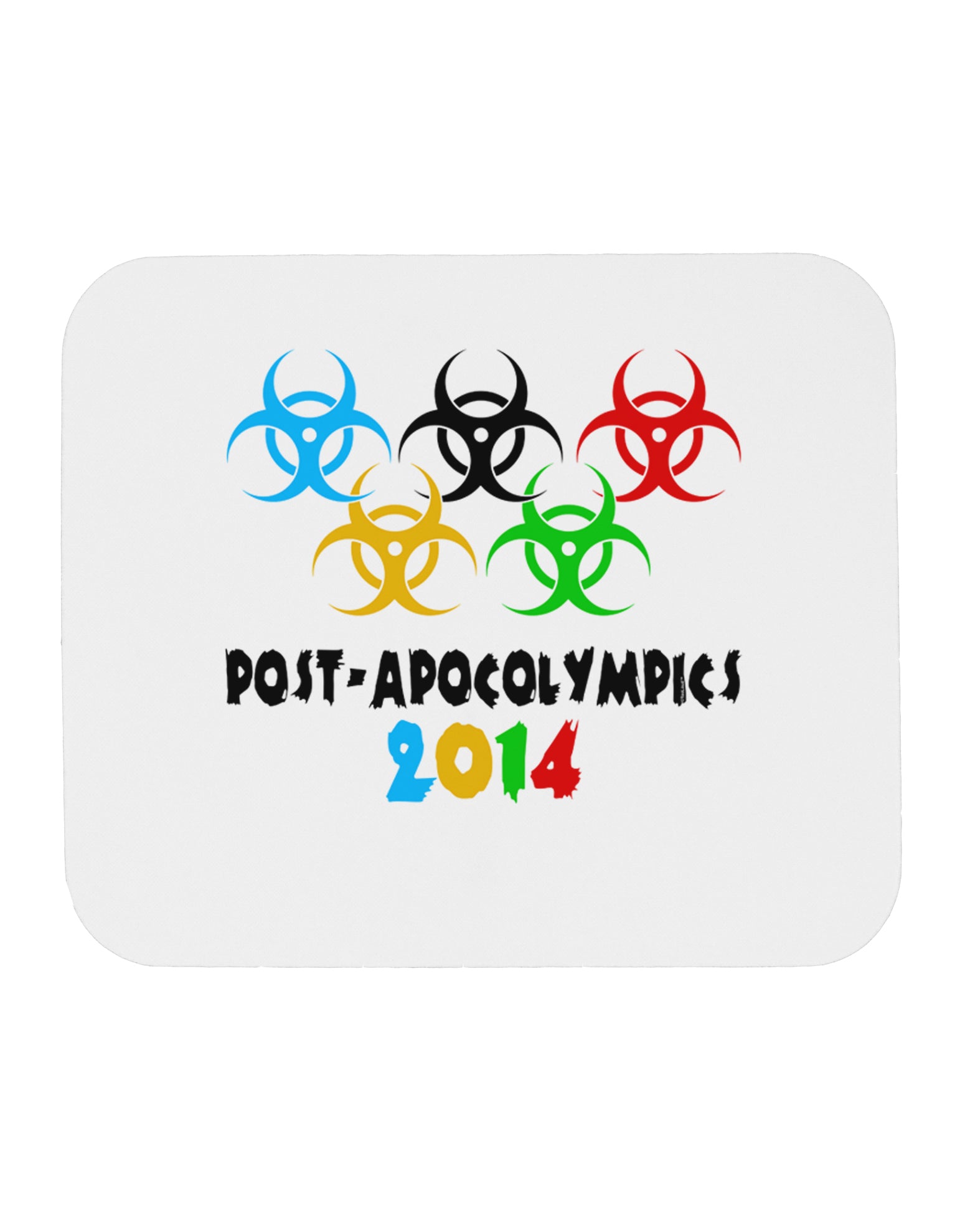 Post-Apocolympics 2014 - Zombie Mousepad-TooLoud-White-Davson Sales