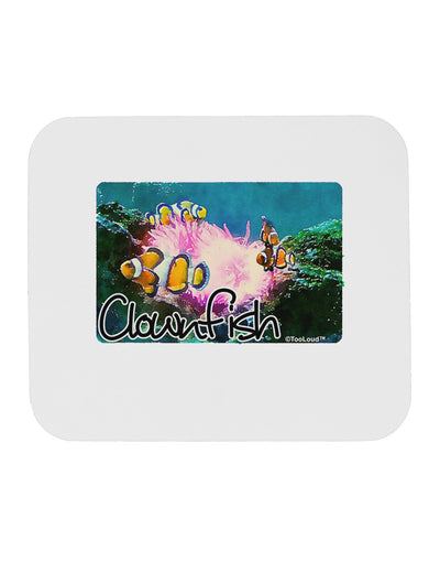 Clownfish Watercolor Text Mousepad-TooLoud-White-Davson Sales