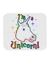 I'm a Unicorn Mousepad-TooLoud-White-Davson Sales