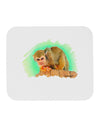 Squirrel Monkey Watercolor Mousepad-TooLoud-White-Davson Sales