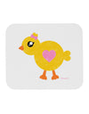 Cute Chick with Bow - Crayon Style Drawing Mousepad by TooLoud-TooLoud-White-Davson Sales