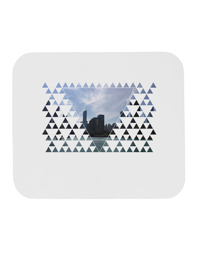 Chicago Triangles Mousepad-TooLoud-White-Davson Sales