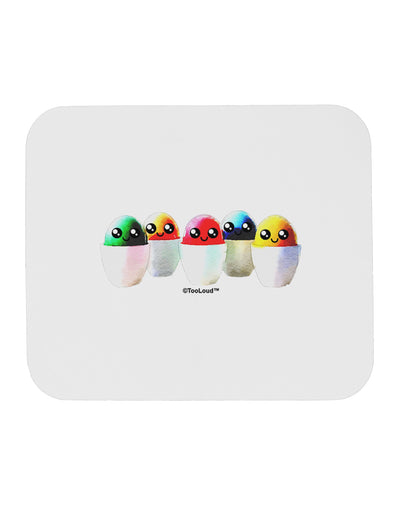 Kawaii Easter Eggs - No Text Mousepad by TooLoud-TooLoud-White-Davson Sales