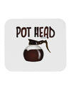 Pot Head - Coffee Mousepad-TooLoud-White-Davson Sales