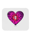 Water Droplet Heart Magenta Mousepad by TooLoud-TooLoud-White-Davson Sales