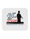 Because They Fought - Veterans Mousepad-TooLoud-White-Davson Sales