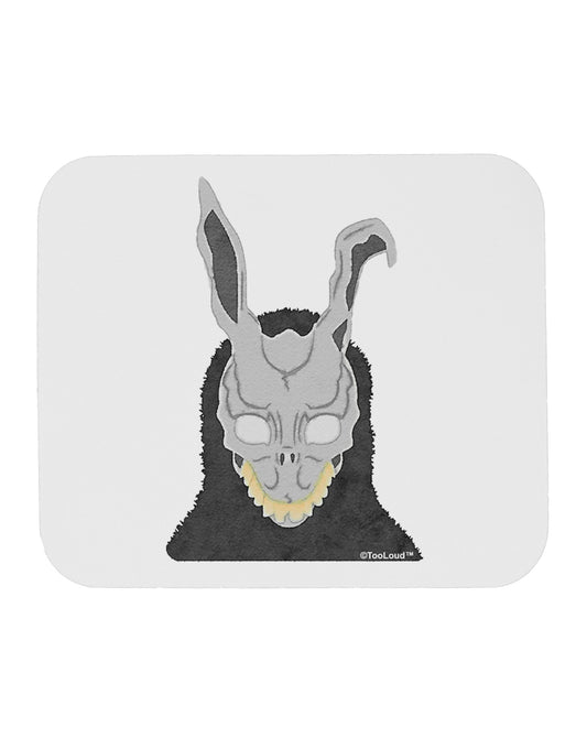 Scary Buny Face Watercolor Mousepad-TooLoud-White-Davson Sales