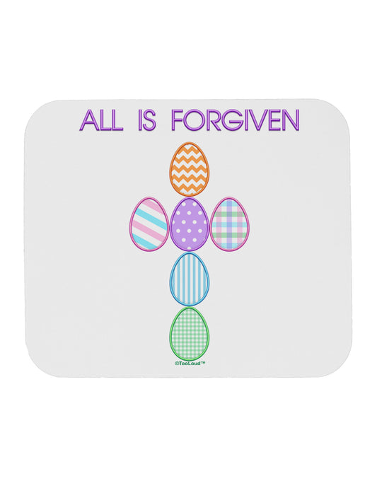 All is forgiven Cross Faux Applique Mousepad-TooLoud-White-Davson Sales