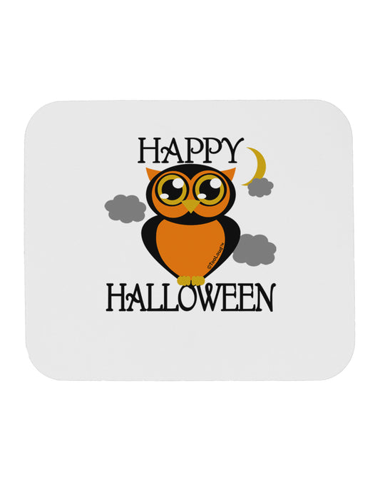 Owl Orange Text Mousepad-TooLoud-White-Davson Sales