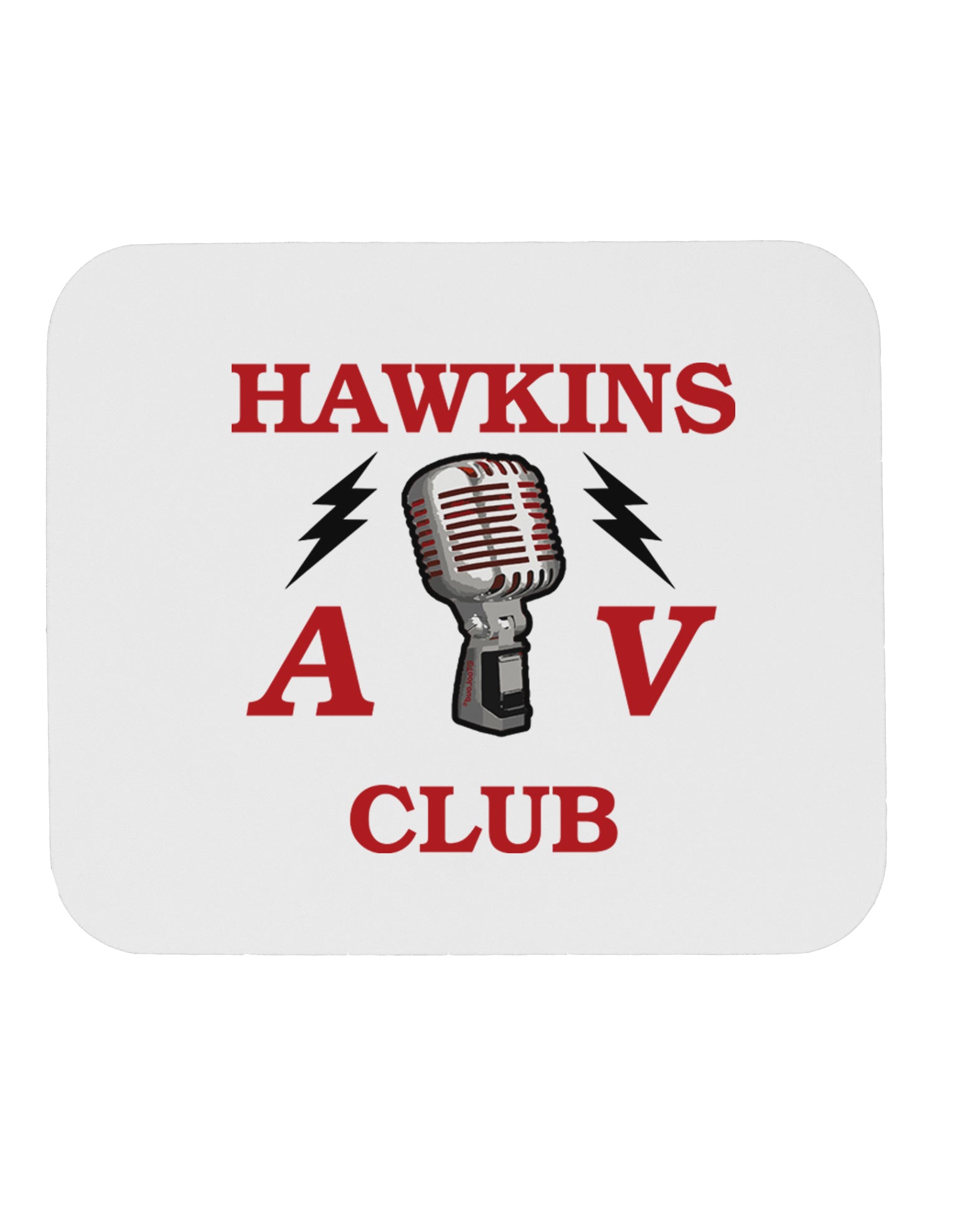 Hawkins AV Club Mousepad by TooLoud-TooLoud-White-Davson Sales