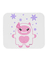 Cute Abominable Snowman Girl Yeti - Christmas Mousepad-TooLoud-White-Davson Sales