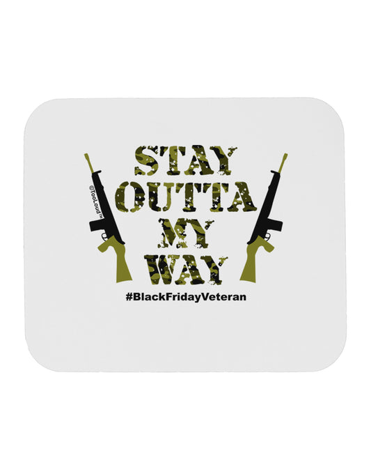 Black Friday Vet - Outta My Way Mousepad-TooLoud-White-Davson Sales