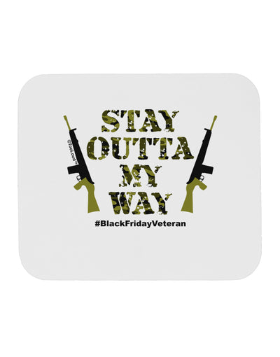 Black Friday Vet - Outta My Way Mousepad-TooLoud-White-Davson Sales