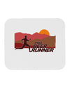 Pro Beer Runner Man Mousepad-TooLoud-White-Davson Sales