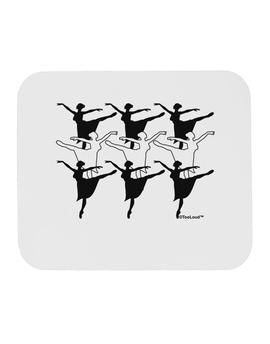 Nine Ladies Dancing Mousepad-TooLoud-White-Davson Sales