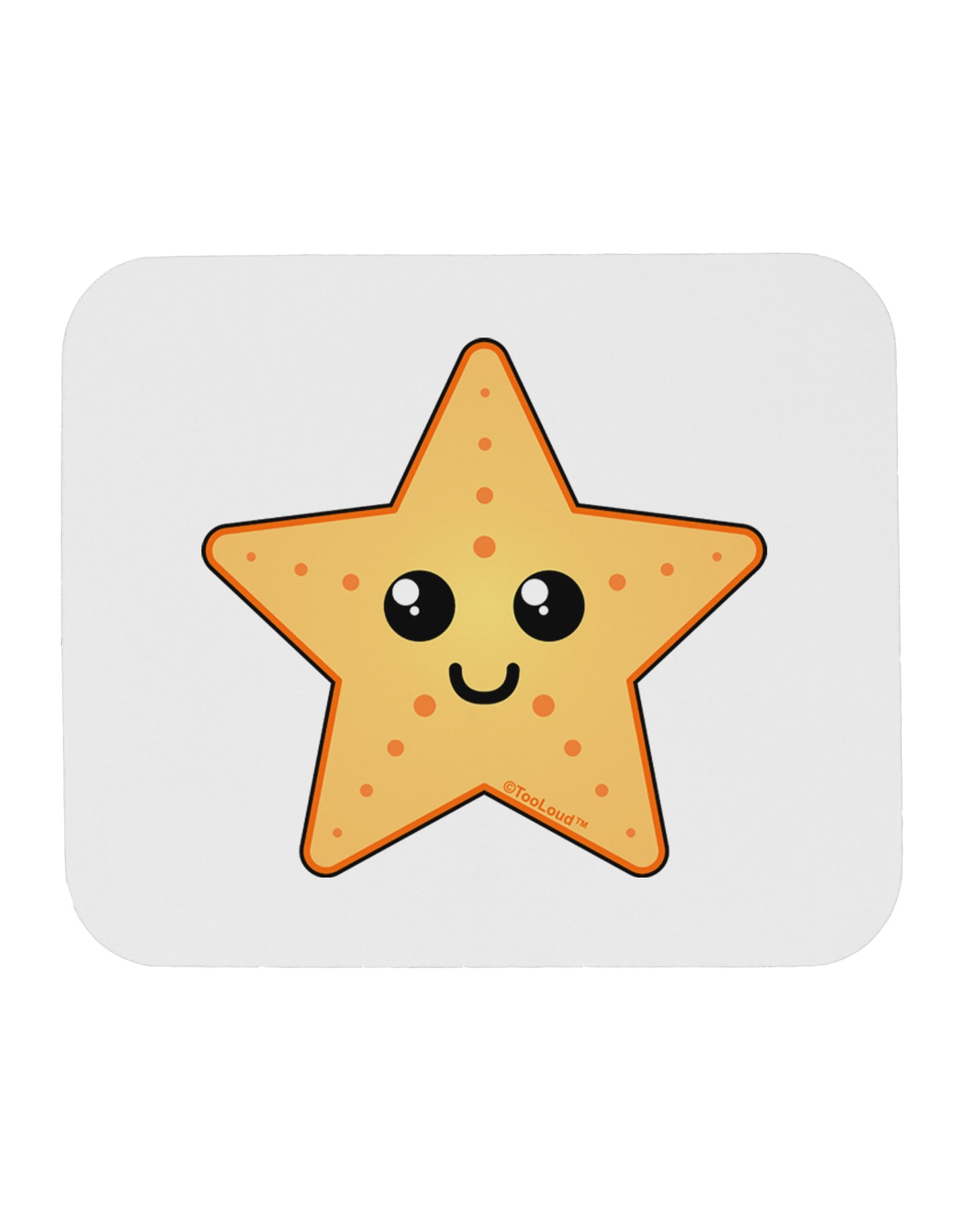 Cute Starfish Mousepad by TooLoud-TooLoud-White-Davson Sales