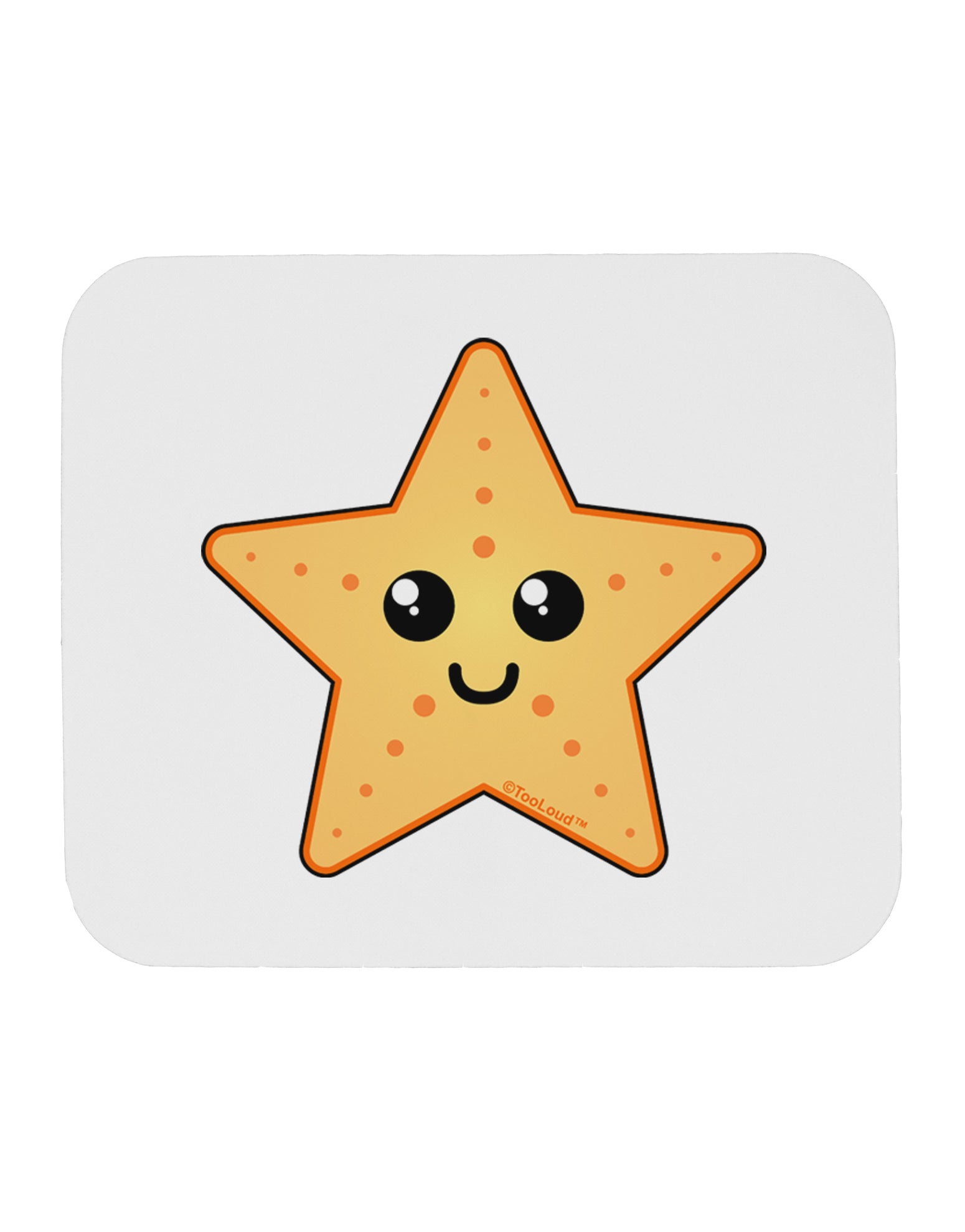 Cute Starfish Mousepad by TooLoud-TooLoud-White-Davson Sales