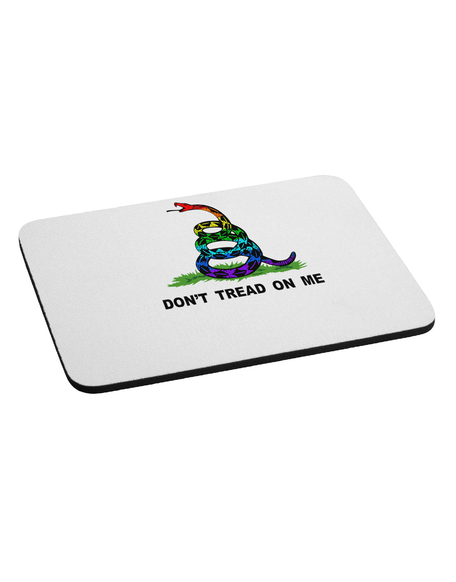 LGBT Freedom Rainbow Don't Tread on Me Mousepad-TooLoud-White-Davson Sales