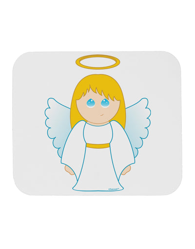 Cute Christmas Angel Girl Mousepad-TooLoud-White-Davson Sales