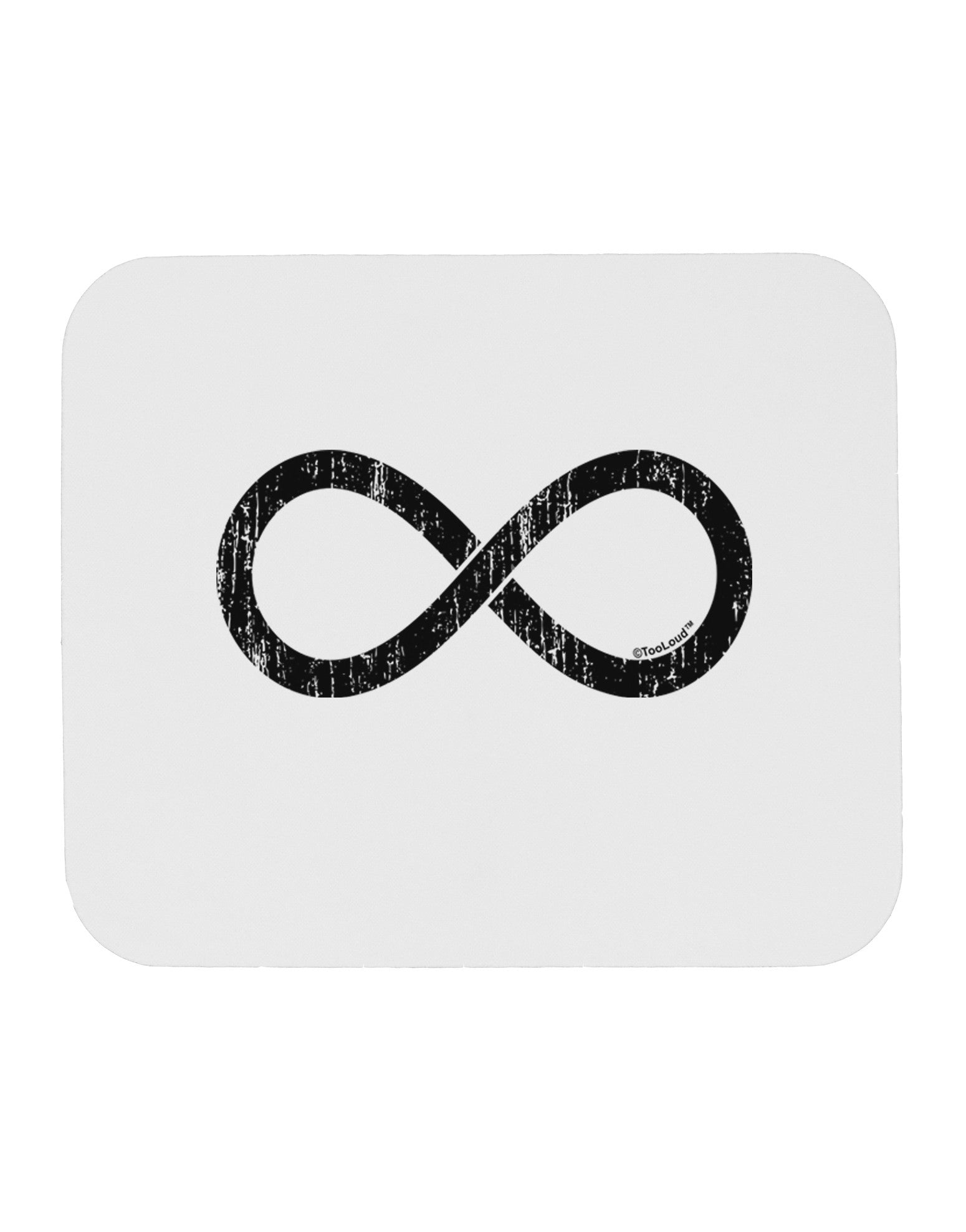 Distressed Infinity Mousepad-TooLoud-White-Davson Sales