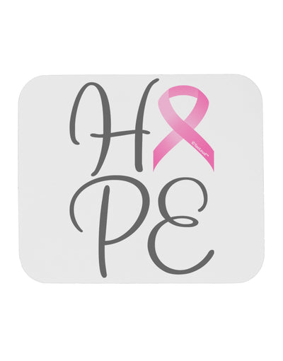 Hope - Breast Cancer Awareness Ribbon Mousepad-TooLoud-White-Davson Sales