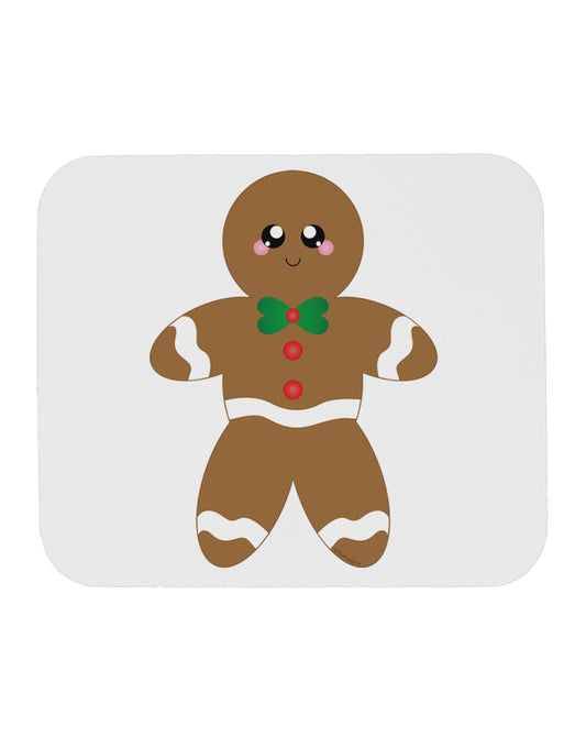 Cute Gingerbread Man Christmas Mousepad-TooLoud-White-Davson Sales