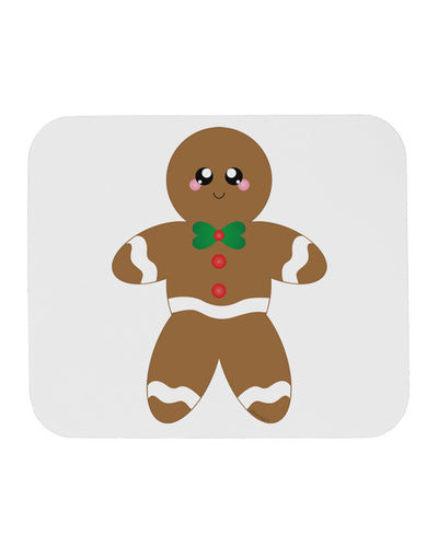 Cute Gingerbread Man Christmas Mousepad-TooLoud-White-Davson Sales