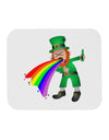 Puking Rainbow Leprechaun Mousepad-TooLoud-White-Davson Sales