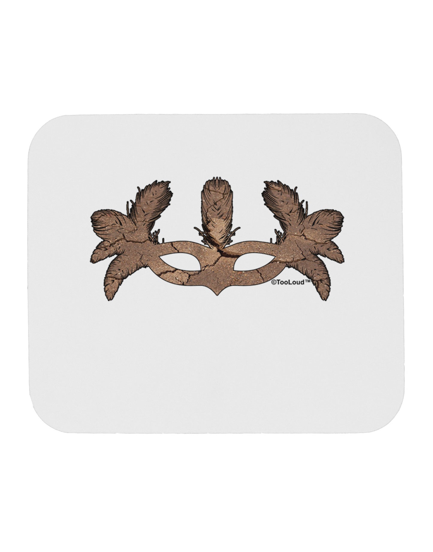 Earth Masquerade Mask Mousepad by TooLoud-TooLoud-White-Davson Sales
