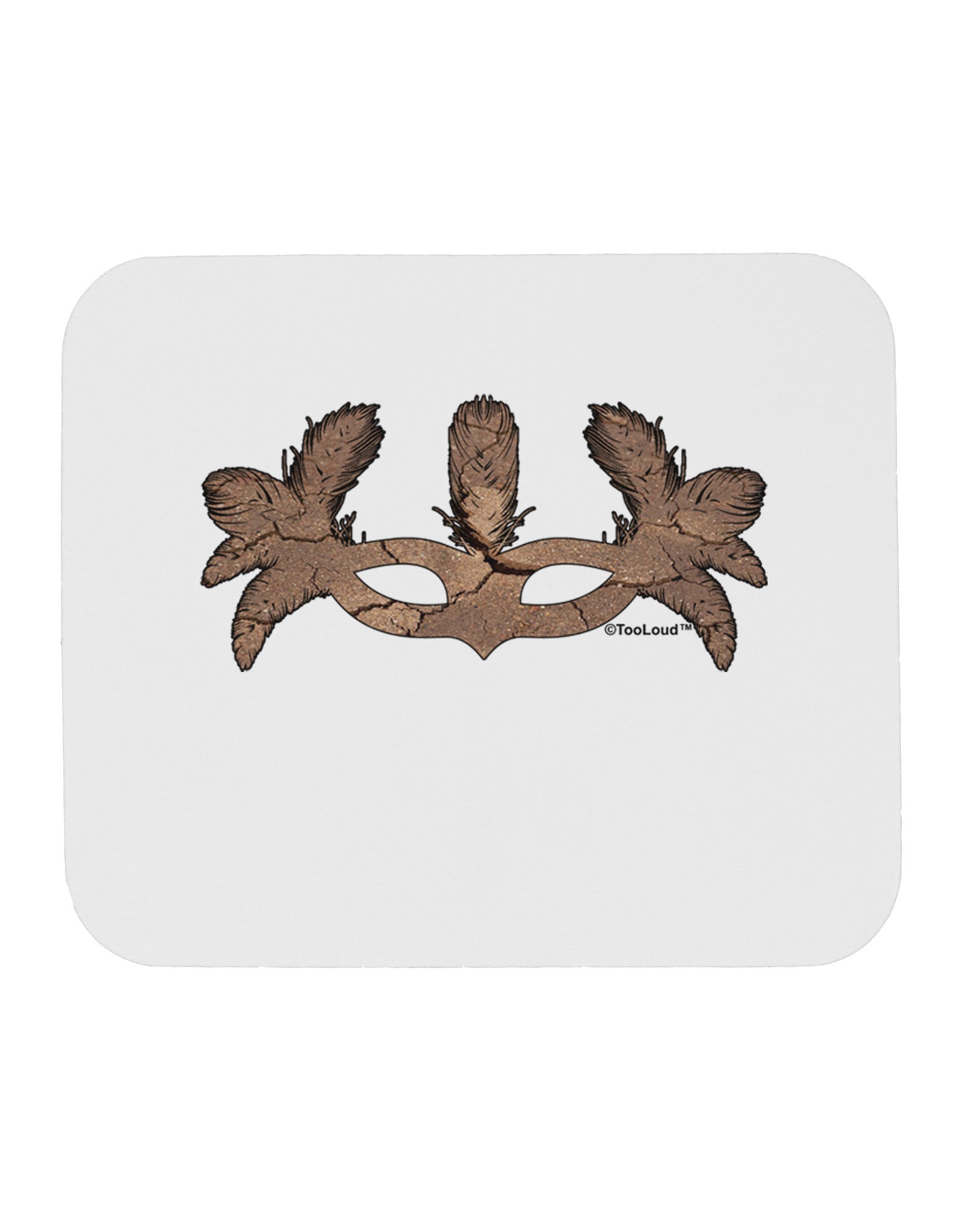 Earth Masquerade Mask Mousepad by TooLoud-TooLoud-White-Davson Sales
