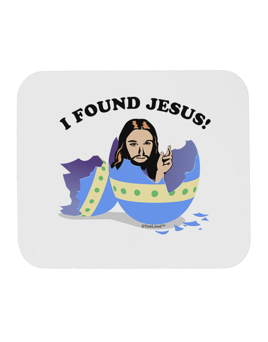 I Found Jesus - Easter Egg Mousepad-TooLoud-White-Davson Sales