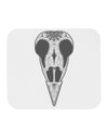 Black and White Mystic Bird Skull Day of the Dead Mousepad-TooLoud-White-Davson Sales