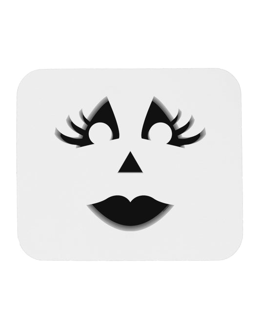 Woman Jack O Lantern Pumpkin Face Mousepad-TooLoud-White-Davson Sales