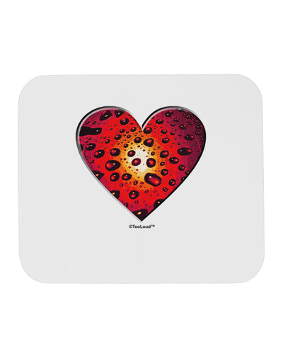 Water Droplet Heart Red Mousepad by TooLoud-TooLoud-White-Davson Sales