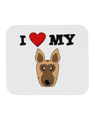 I Heart My - Cute German Shepherd Dog Mousepad by TooLoud-TooLoud-White-Davson Sales