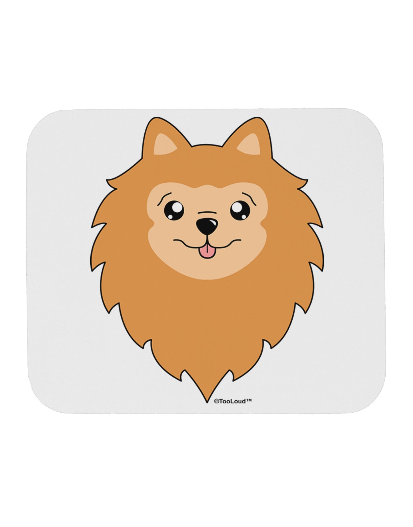 Cute Pomeranian Dog Mousepad by TooLoud-TooLoud-White-Davson Sales