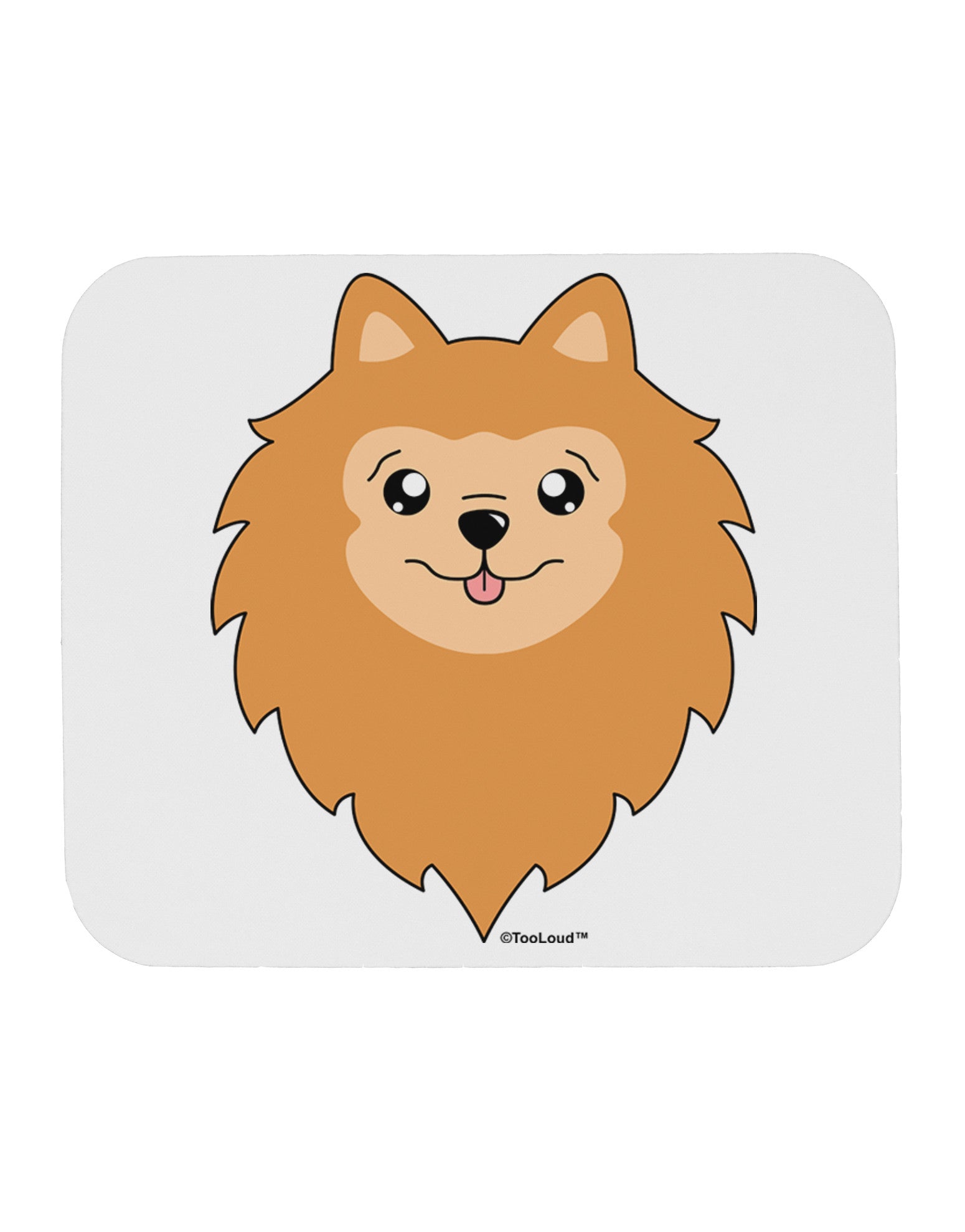 Cute Pomeranian Dog Mousepad by TooLoud-TooLoud-White-Davson Sales