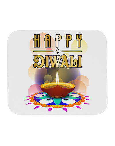 Happy Diwali - Rangoli and Diya Mousepad by TooLoud-TooLoud-White-Davson Sales