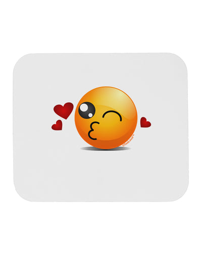 Kissy Face Emoji Mousepad-TooLoud-White-Davson Sales