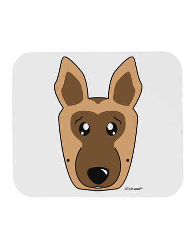 Cute German Shepherd Dog Mousepad by TooLoud-TooLoud-White-Davson Sales