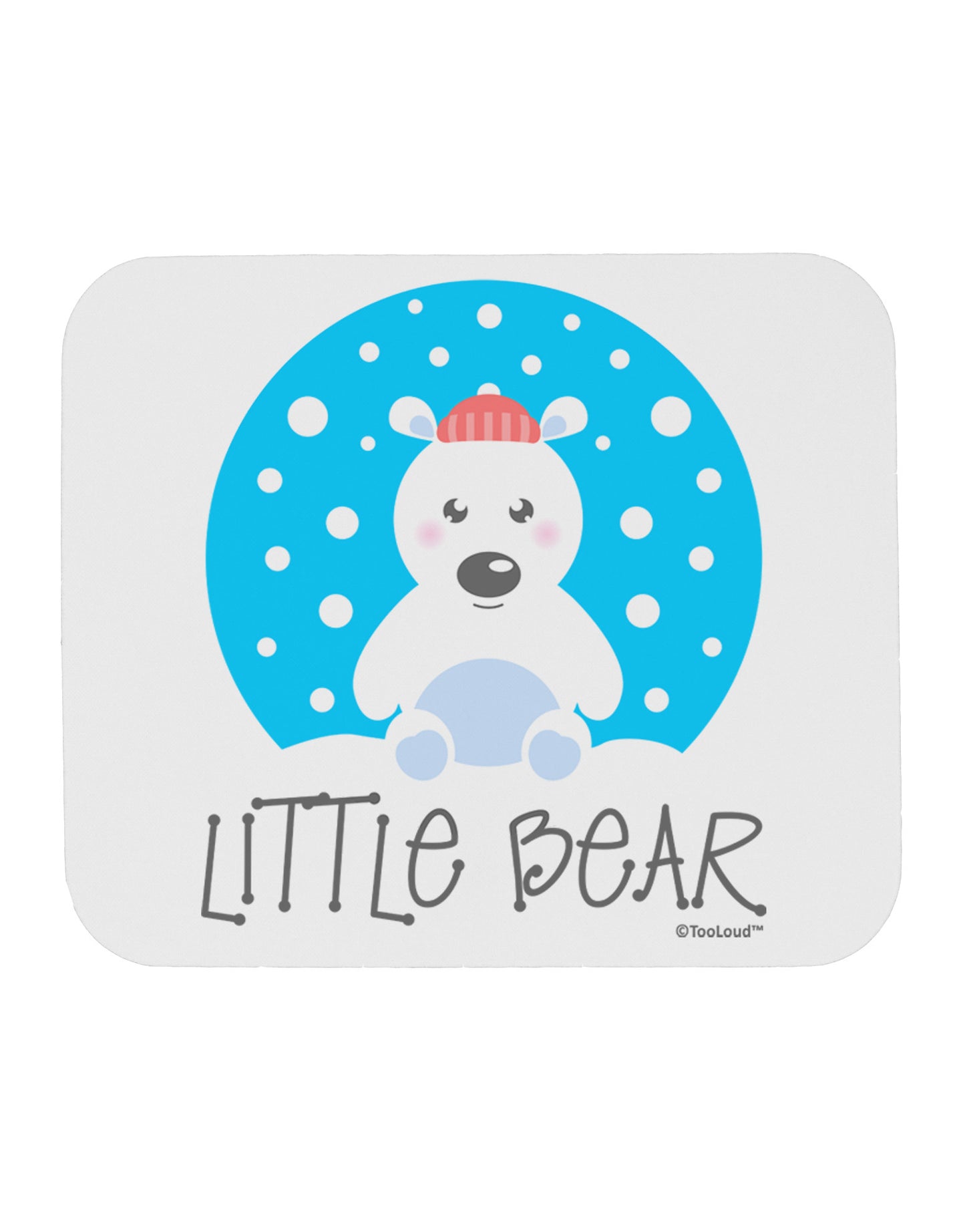 Matching Polar Bear Family - Little Bear Mousepad by TooLoud-TooLoud-White-Davson Sales