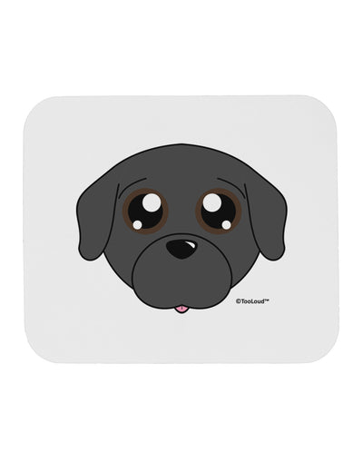 Cute Pug Dog - Black Mousepad by TooLoud-TooLoud-White-Davson Sales