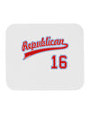 Republican Jersey 16 Mousepad-TooLoud-White-Davson Sales